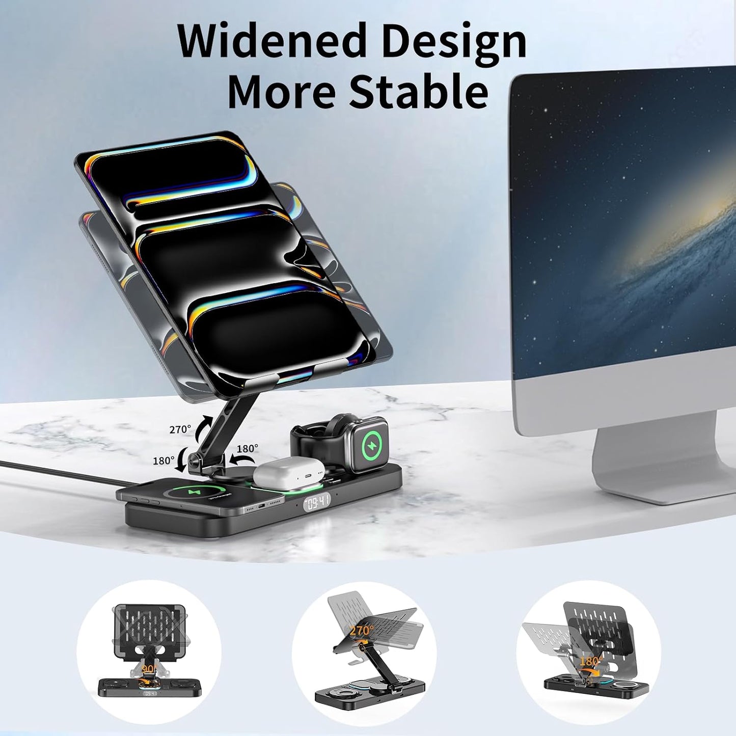 6 in 1 30W Foldable Charging Station for Multiple Devices