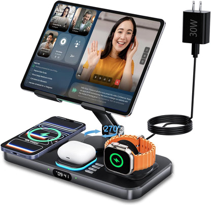 6 in 1 30W Foldable Charging Station for Multiple Devices