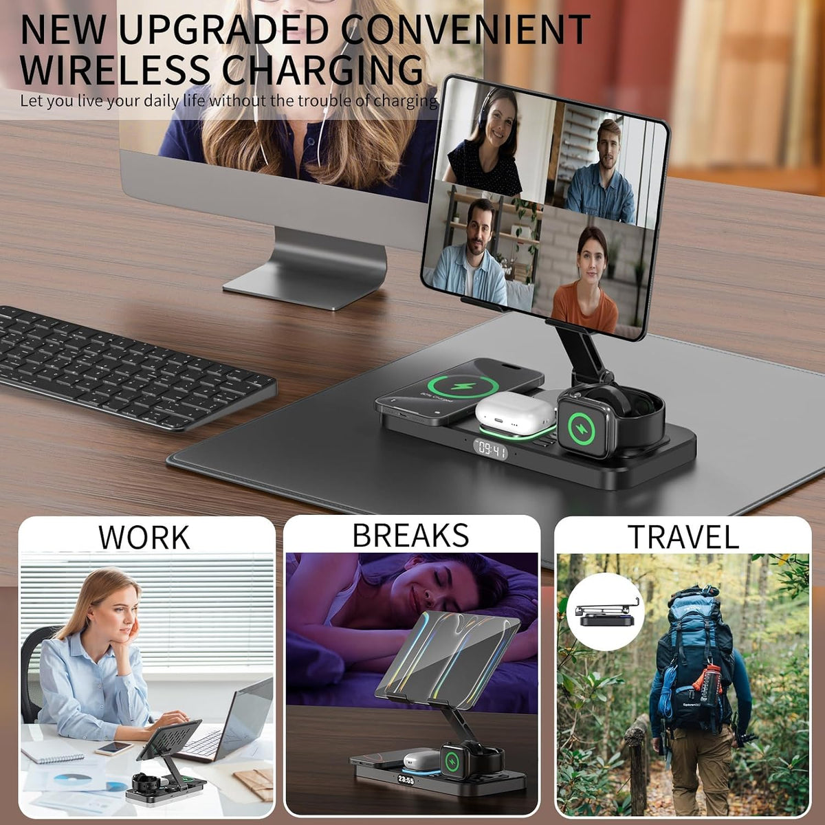6 in 1 30W Foldable Charging Station for Multiple Devices