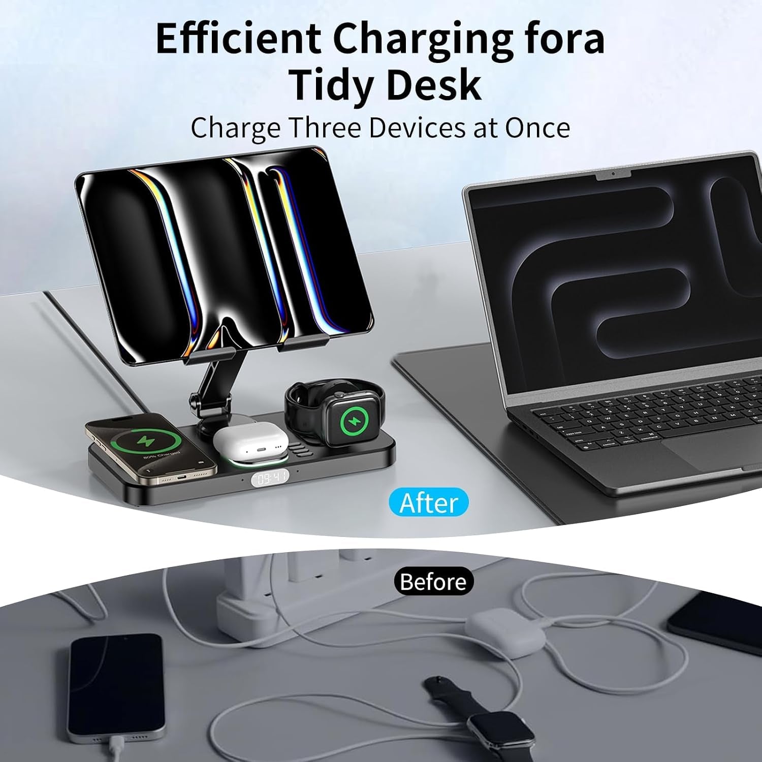 6 in 1 30W Foldable Charging Station for Multiple Devices