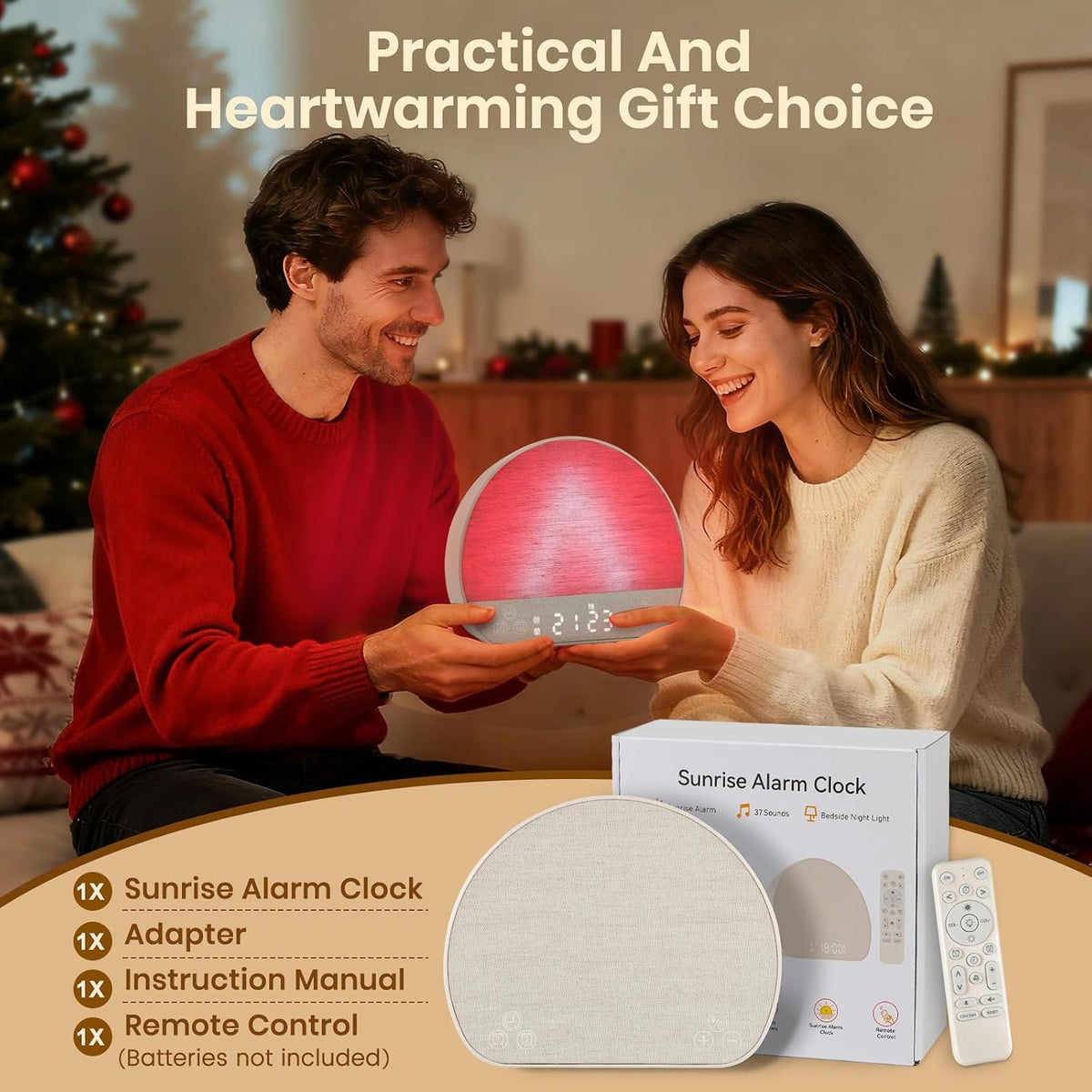 Sunrise Alarm Clock Wake up Light for Heavy Sleeper with Remote