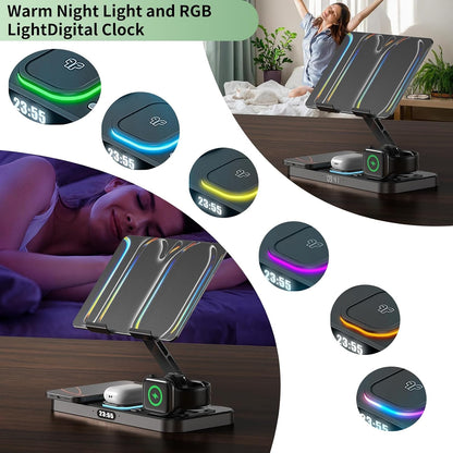 6 in 1 30W Foldable Charging Station for Multiple Devices