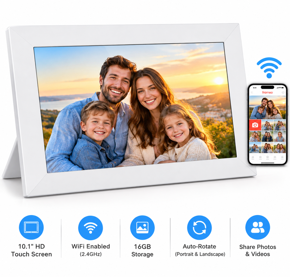 Uhale 10.1" Wi-Fi Digital Picture Frame
