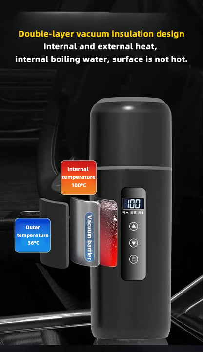 TechGridlyx 12V-24V Portable Car Heating Cup - 500 mL, photo 19 of 27