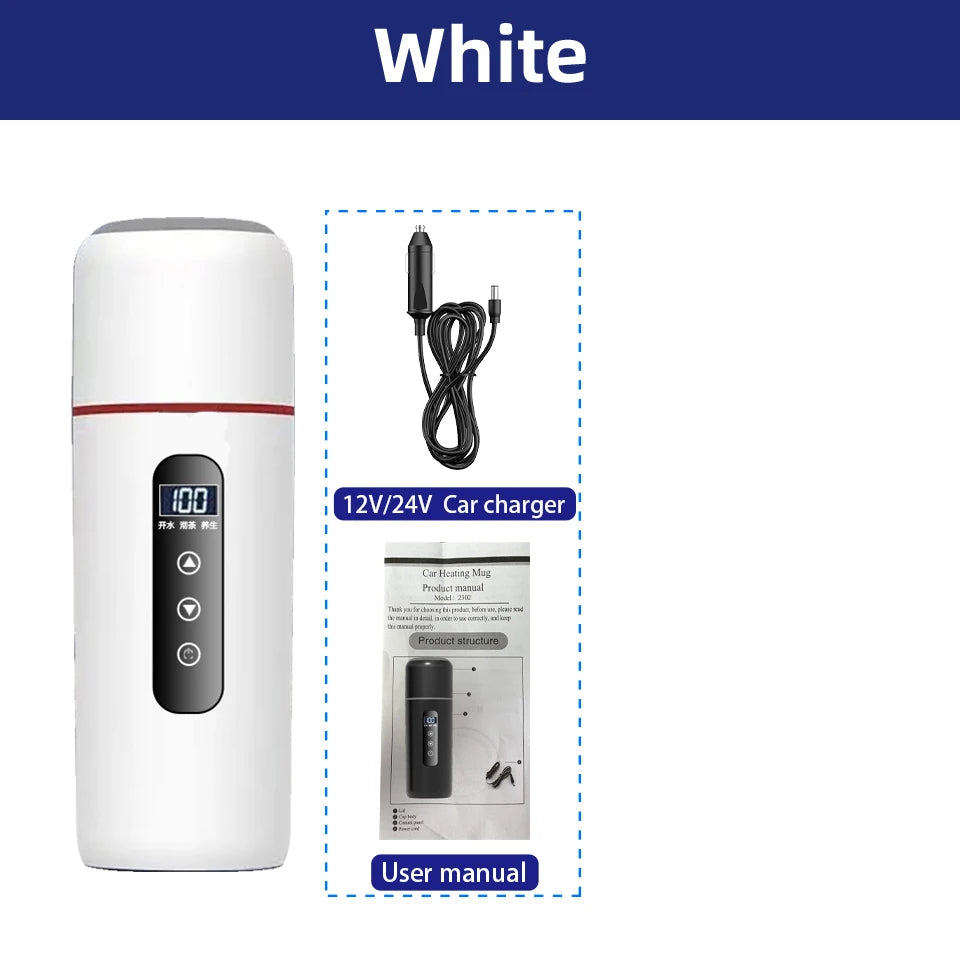 TechGridlyx 12V-24V Portable Car Heating Cup - 500 mL, photo 24 of 27