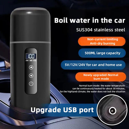 TechGridlyx 12V-24V Portable Car Heating Cup - 500 mL, photo 5 of 27