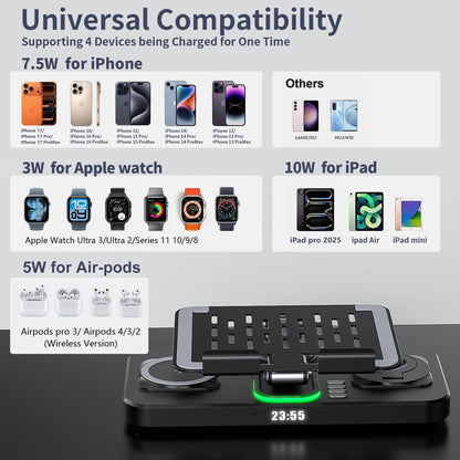 6 in 1 30W Foldable Charging Station for Multiple Devices