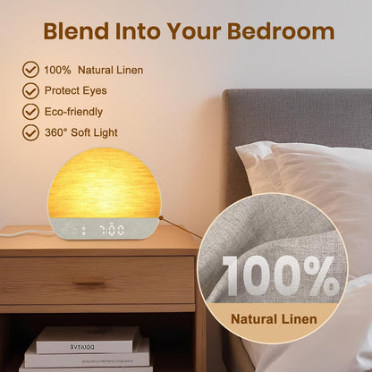 Sunrise Alarm Clock Wake up Light for Heavy Sleeper with Remote