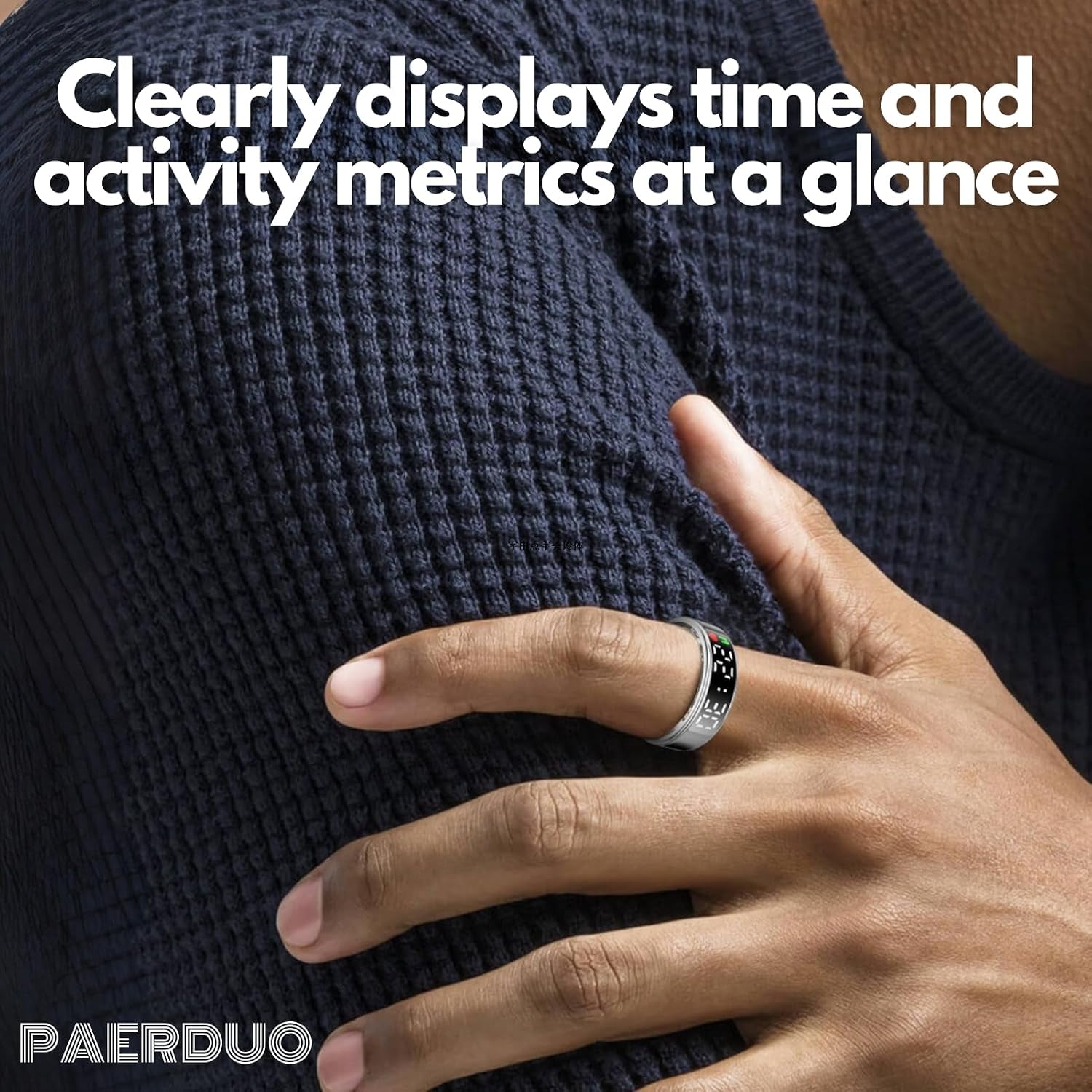 2025 New Smart Ring for Men & Women Multifunction Display Screen Sleep/Heart Rate/Health Tracker Fitness Smart Ring Female Cycle Tracking Air Gesture Control