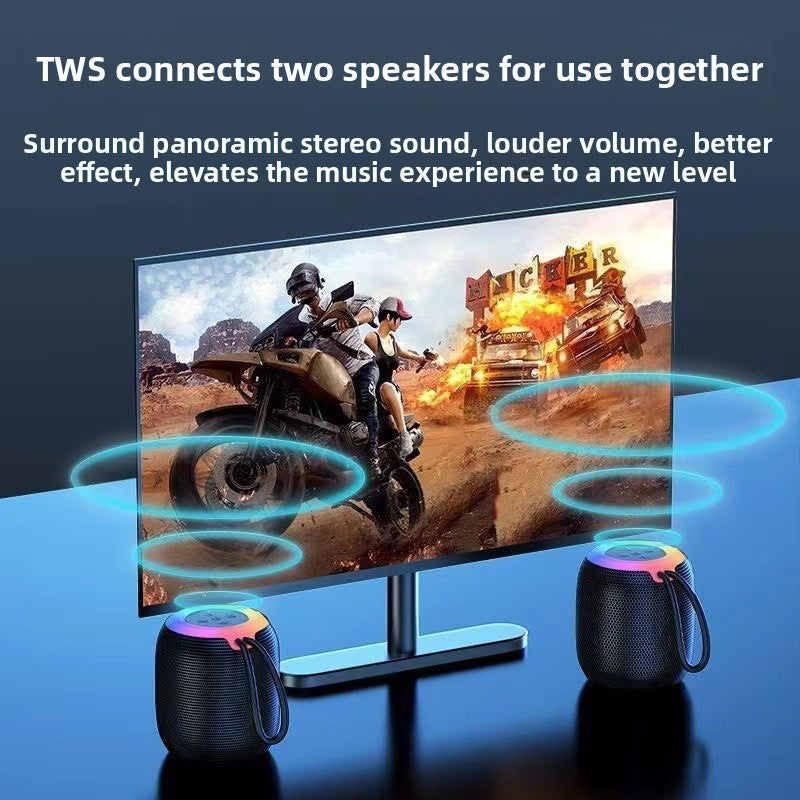 Wireless Bluetooth Speaker with Colorful Ambient Night Light, photo 4 of 8