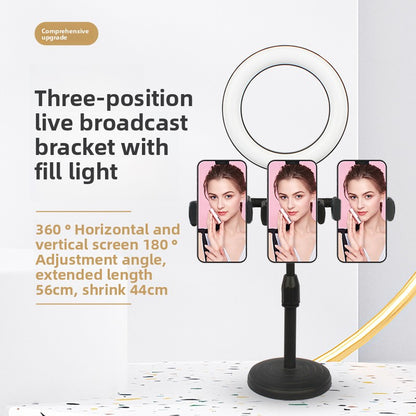 LED Three-Camera Streaming Light Stand, photo 1 of 6